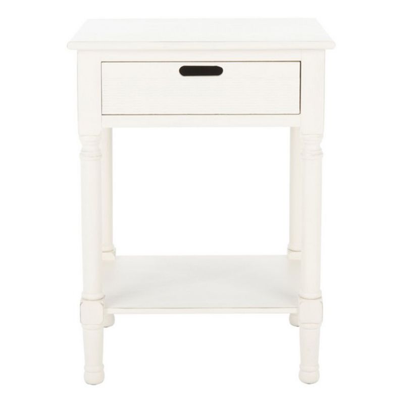 Safavieh - Landers 1 Drw Accent Table - Distressed White  - ACC5708A