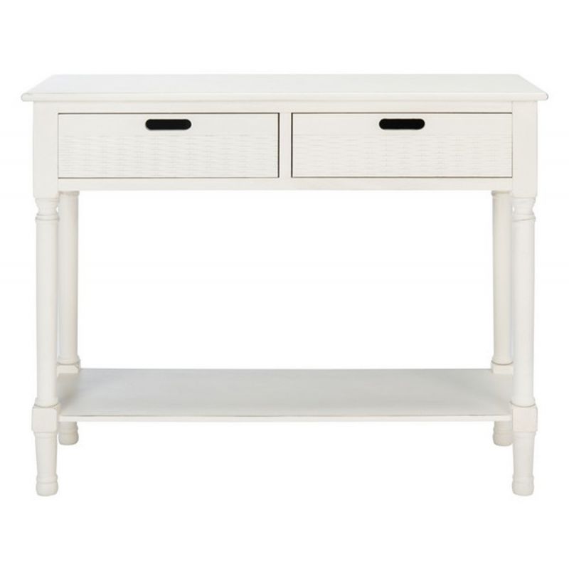 Safavieh - Landers 2Drw Console Table - Distressed White  - CNS5710A