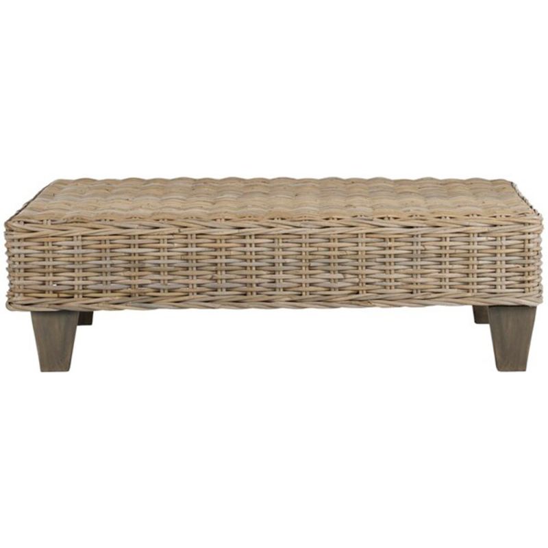 Safavieh - Leary Coffee Table - Natural Unfinished - Taupe - FOX6528A