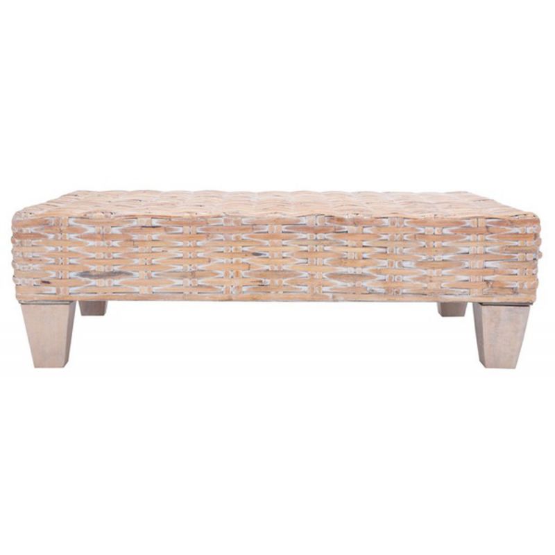 Safavieh - Leary Coffee Table - White Washed - FOX6528D