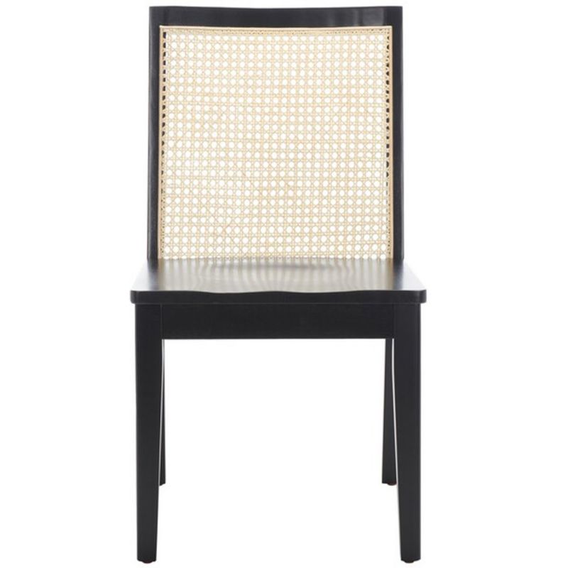 Safavieh - Levy Dining Chair - Black - Natural  (Set of 2) - DCH1011B-SET2