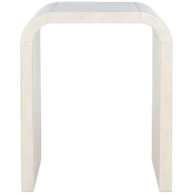 Safavieh - Liasonya Curved Accent Table - White Washed - ACC6608B