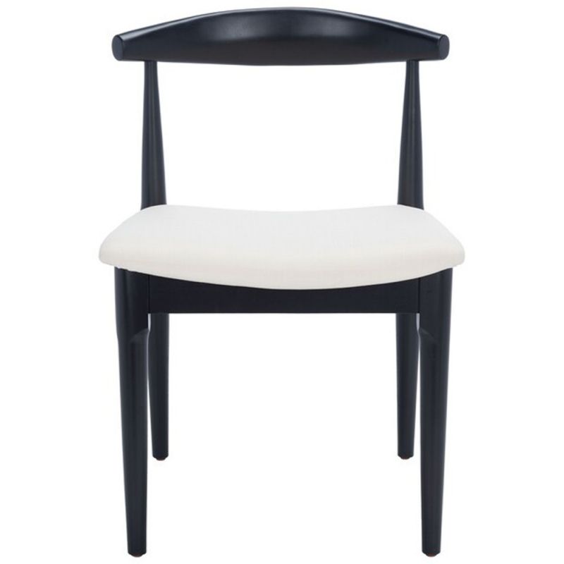 Safavieh - Lionel Retro Dining Chair - Black - White  (Set of 2) - DCH1003C-SET2