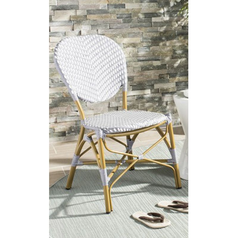 Safavieh - Lisbeth Side Chair - Grey - White  (Set of 2) - PAT4010B-SET2