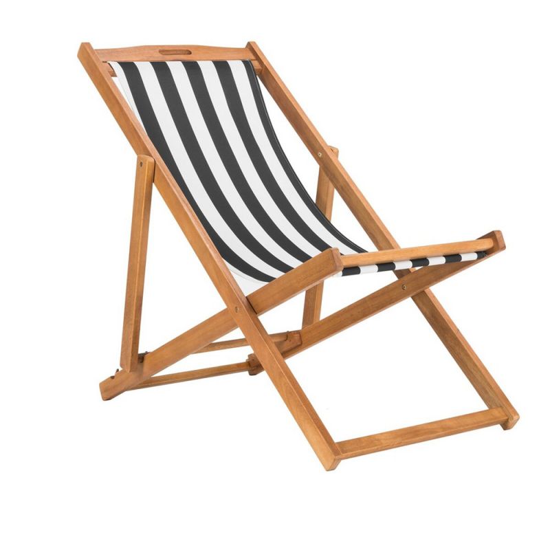 Safavieh - Loren Sling Chair - Natural - Black Stripe  (Set of 2) - PAT7040C-SET2