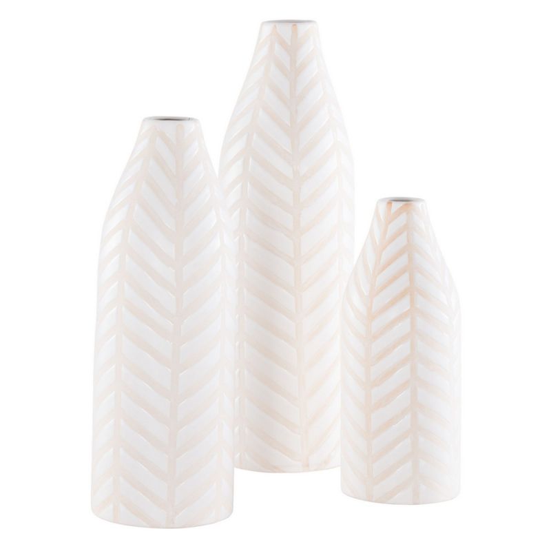 Safavieh - Lovetta Ceramic Vase - Cream - RDC4007A-SET3