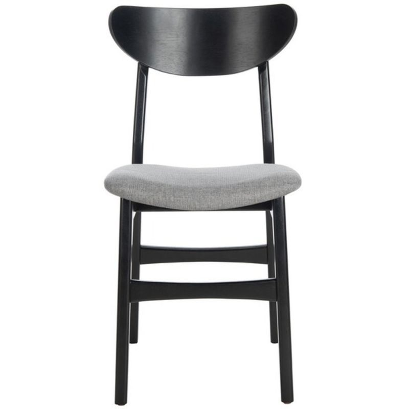 Safavieh - Lucca Retro Dining Chair - Black - Grey  (Set of 2) - DCH1001H-SET2