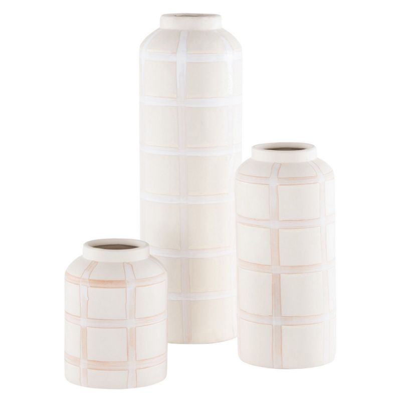 Safavieh - Luette Ceramic Vase - Cream - RDC4008A-SET3