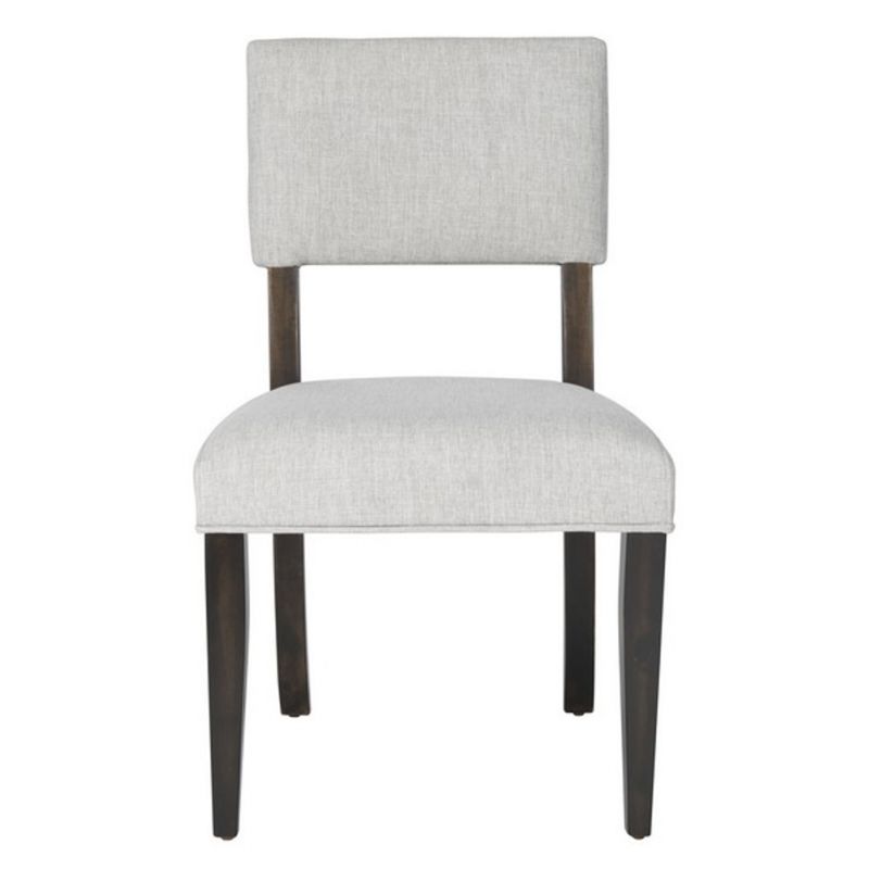 Safavieh - Couture - Luis Wood Dining Chair - Dark Brown - Taupe  (Set of 2) - SFV2107A-SET2
