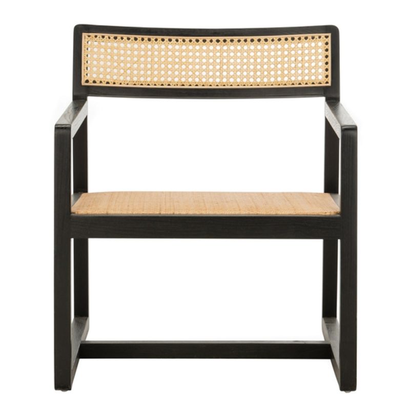 Safavieh - Lula Cane Accent Chair - Black - Natural - ACH9503B