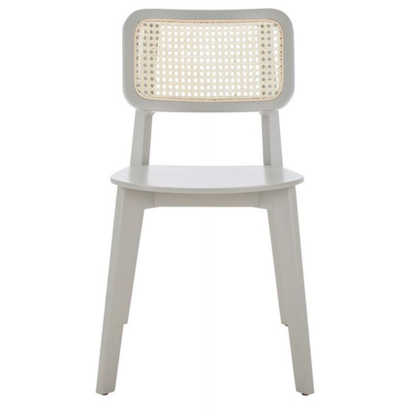 Safavieh - Luz Cane Dining Chair - Grey - Natural  (Set of 2) - DCH1006D-SET2