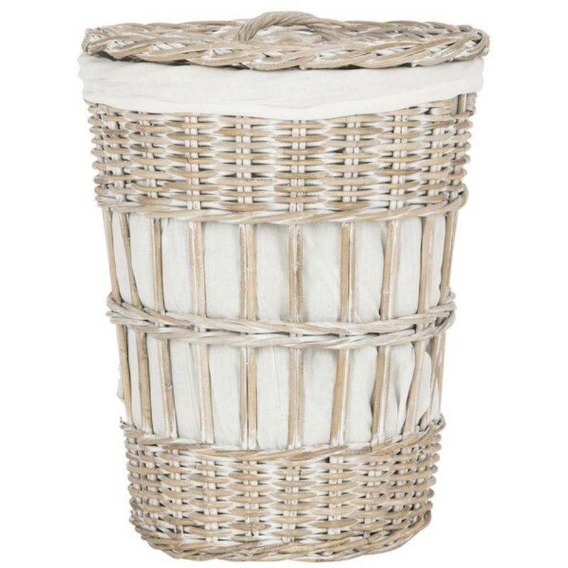 Safavieh - Maggy Laundry Basket - White - White Washed - HAC6500A
