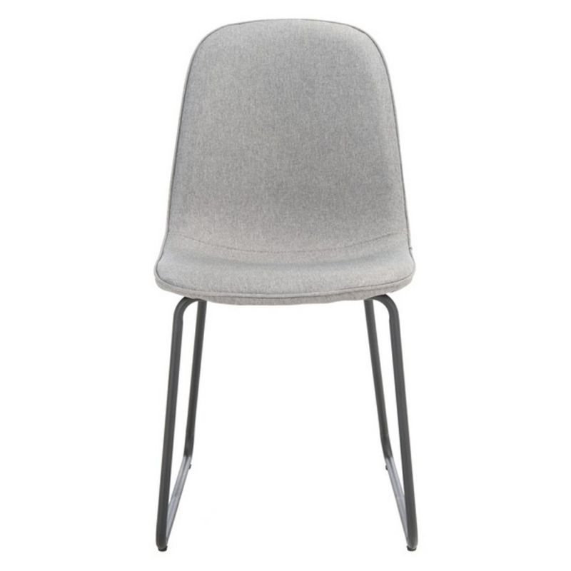 Safavieh - Makalu Dining Chair - Grey - Black  (Set of 2) - DCH2003A-SET2