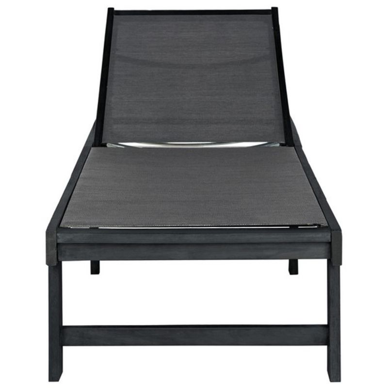 Safavieh - Manteca Lounge Chair - Dark Slate Gray - Black - PAT6708K