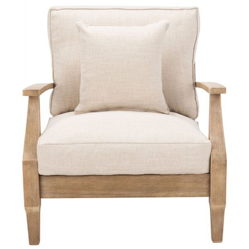 Safavieh - Couture - Martinique Wood Patio Armchair - Natural - Beige - CPT1011A