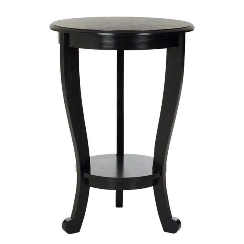 Safavieh - Mary Pedestal Table - Distressed Black  - AMH5711B