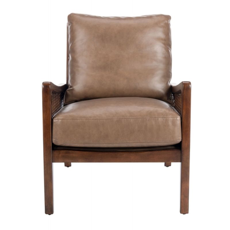 Safavieh - Couture - Moretti Wood Frame Accent Chair - Dark Brown - KNT4100A