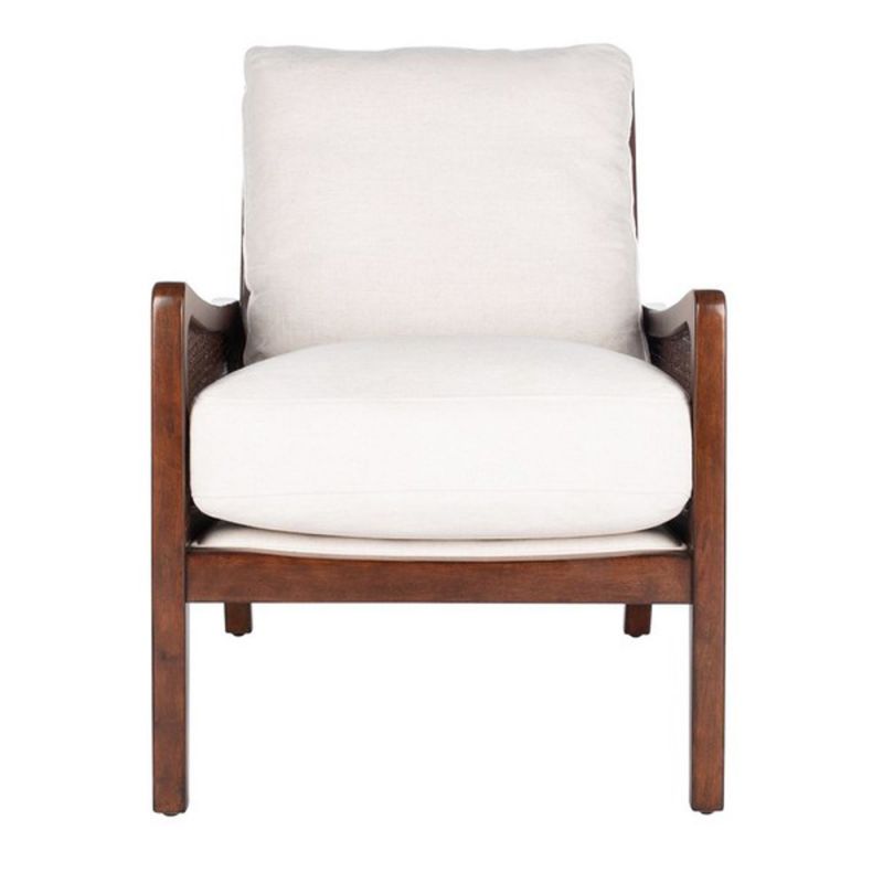 Safavieh - Couture - Moretti Wood Frame Accent Chair - Oatmeal - KNT4100B