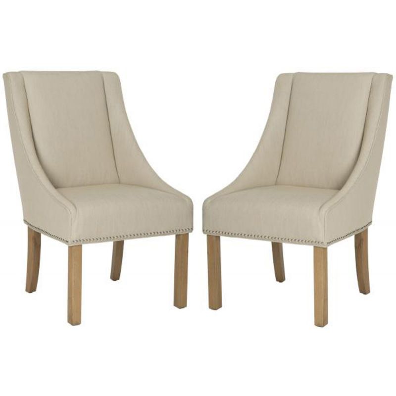 Safavieh - Morris Arm Chair - Beige  (Set of 2) - MCR4708C-SET2