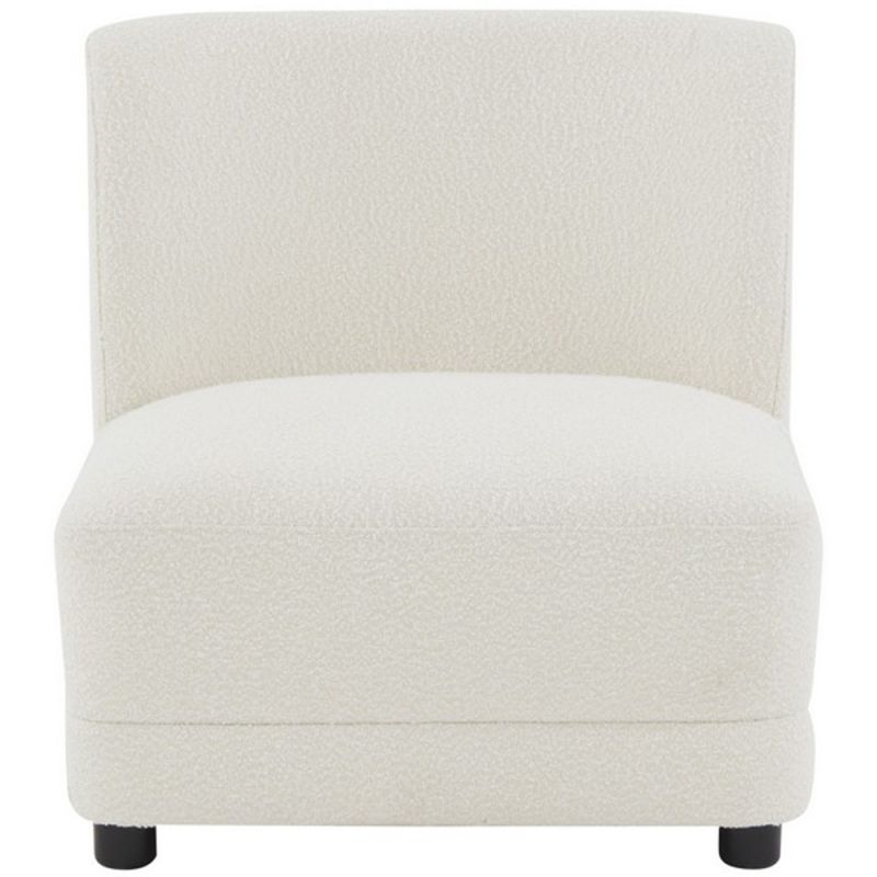Safavieh - Couture - Nessa Boucle Accent Chair - Ivory - Black - SFV4825A
