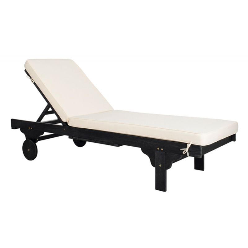 Safavieh - Newport Lounge Chair - Black - Beige - PAT7022G