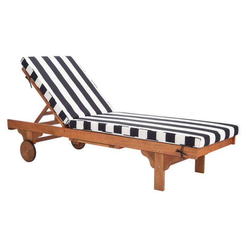 Safavieh - Newport Lounge Chair - Natural - Black Stripe - PAT7022D