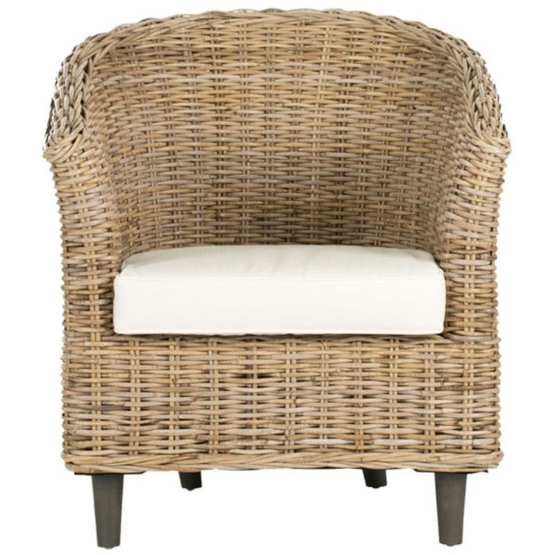 Safavieh - Omni Barrel Chair - White - Natural Unfinished - FOX6501C