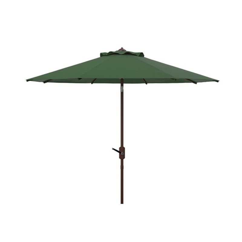 Safavieh - Ortega 9 Ft Crank Umbrella - Hunter Green - PAT8001H