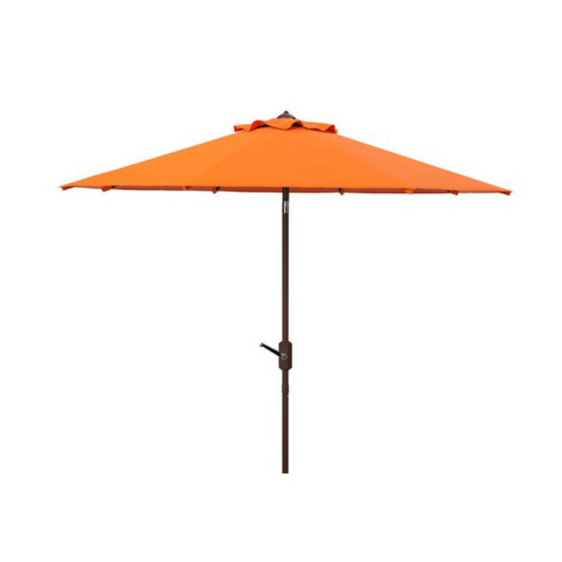 Safavieh - Ortega 9 Ft Crank Umbrella - Orange - PAT8001O