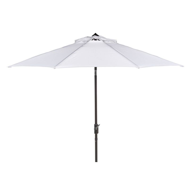 Safavieh - Ortega 9 Ft Crank Umbrella - White - PAT8001F