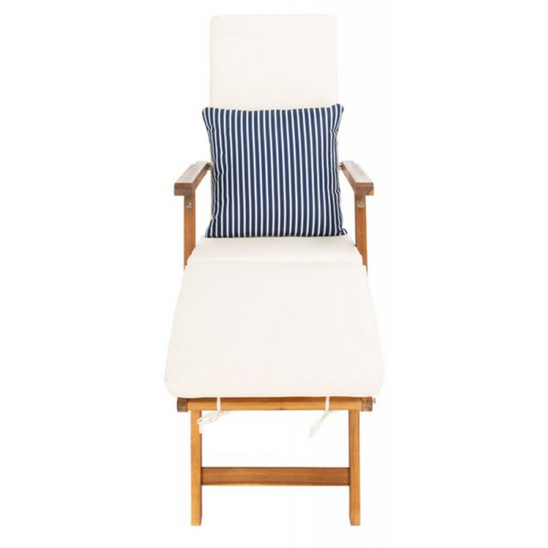 Safavieh - Palmdale Lounge Chair - Natural - Bge + Thn Stp P - PAT7015E