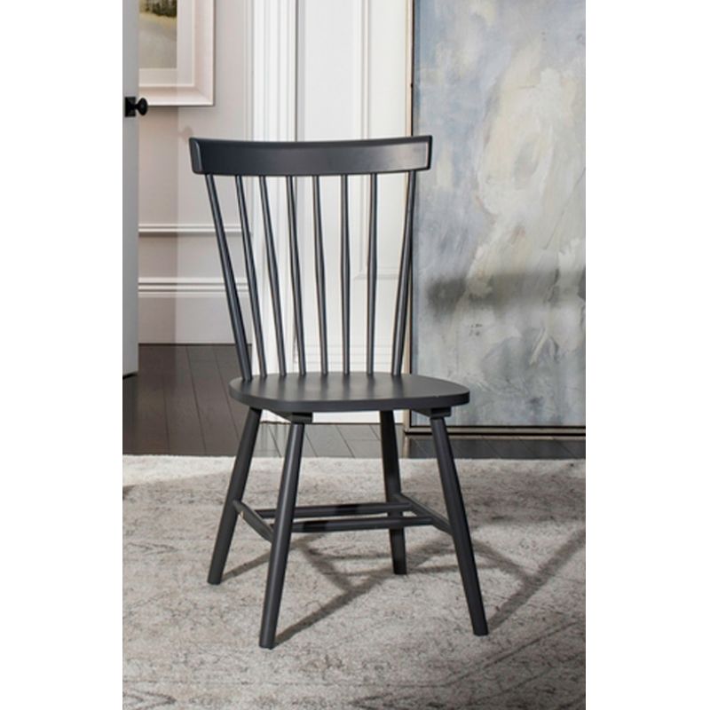 Safavieh - Parker Spindel Side Chair - Charcoal Grey  (Set of 2) - AMH8500G-SET2