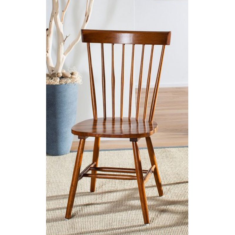 Safavieh - Parker Spindel Side Chair - Dark Oak  (Set of 2) - AMH8500C-SET2