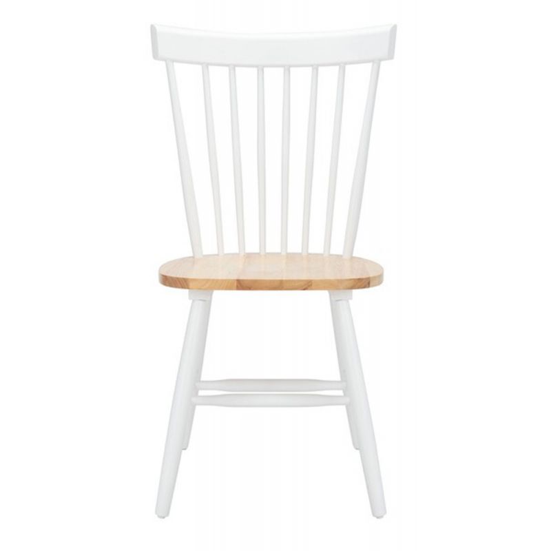Safavieh - Parker Spindel Side Chair - White - Natural  (Set of 2) - AMH8500J-SET2