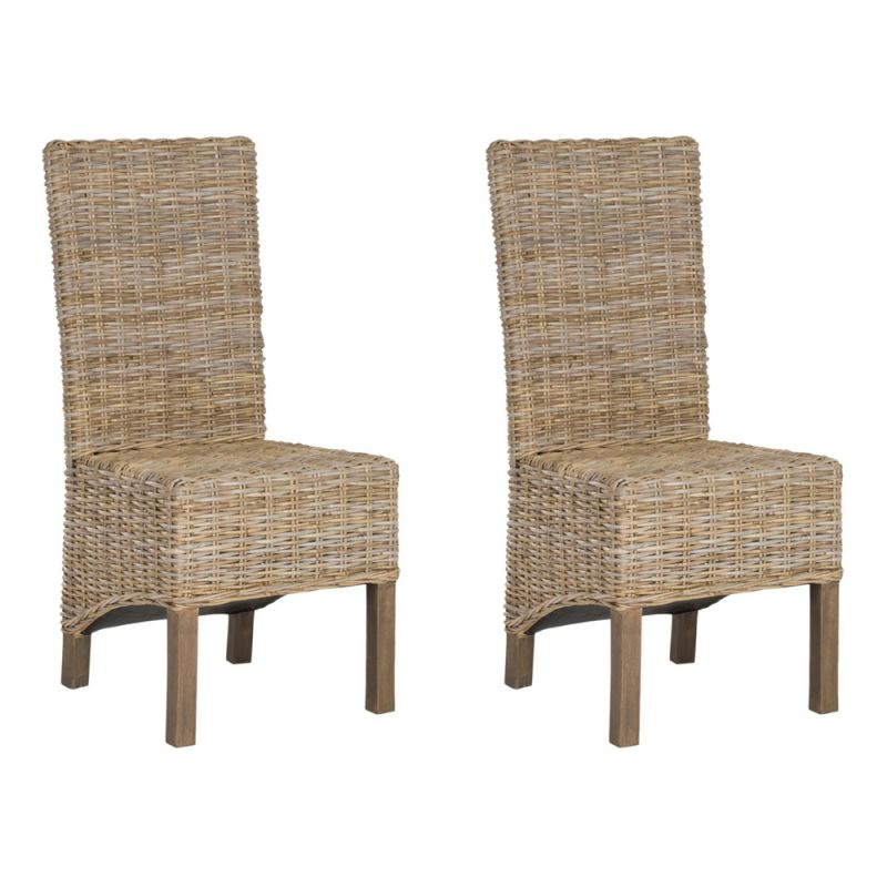 Safavieh - Pembrooke Side Chair - Natural Unfinished - Taupe  (Set of 2) - FOX6520B-SET2