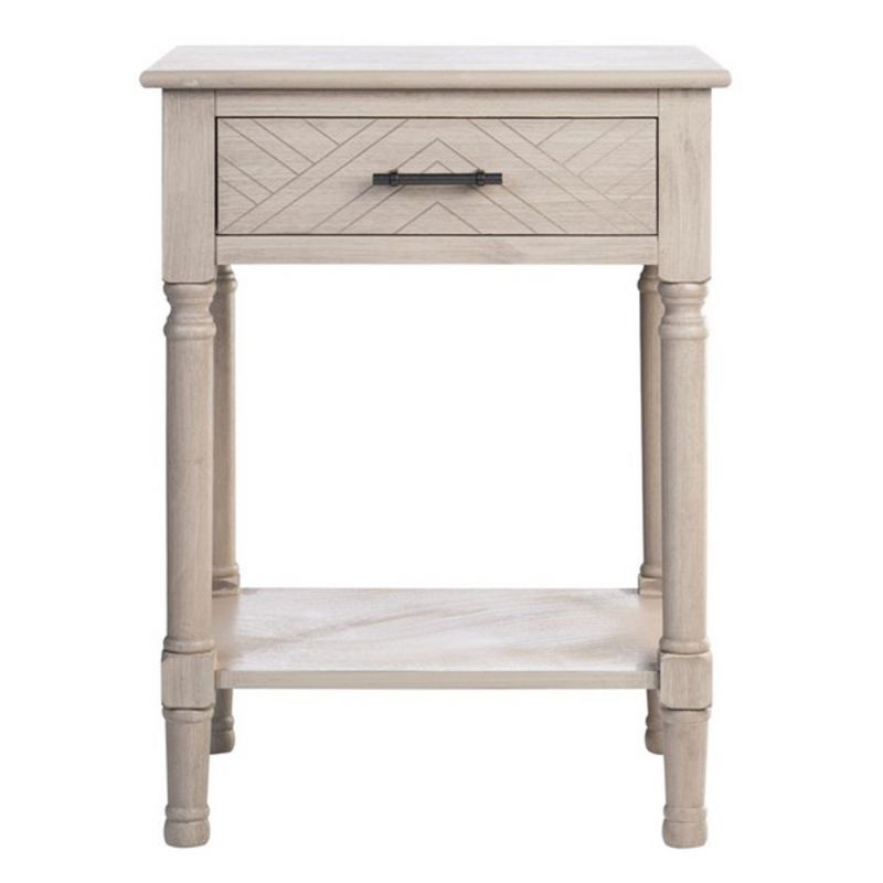 Safavieh - Peyton 1 Drawer Accent Table - Greige - ACC5704D