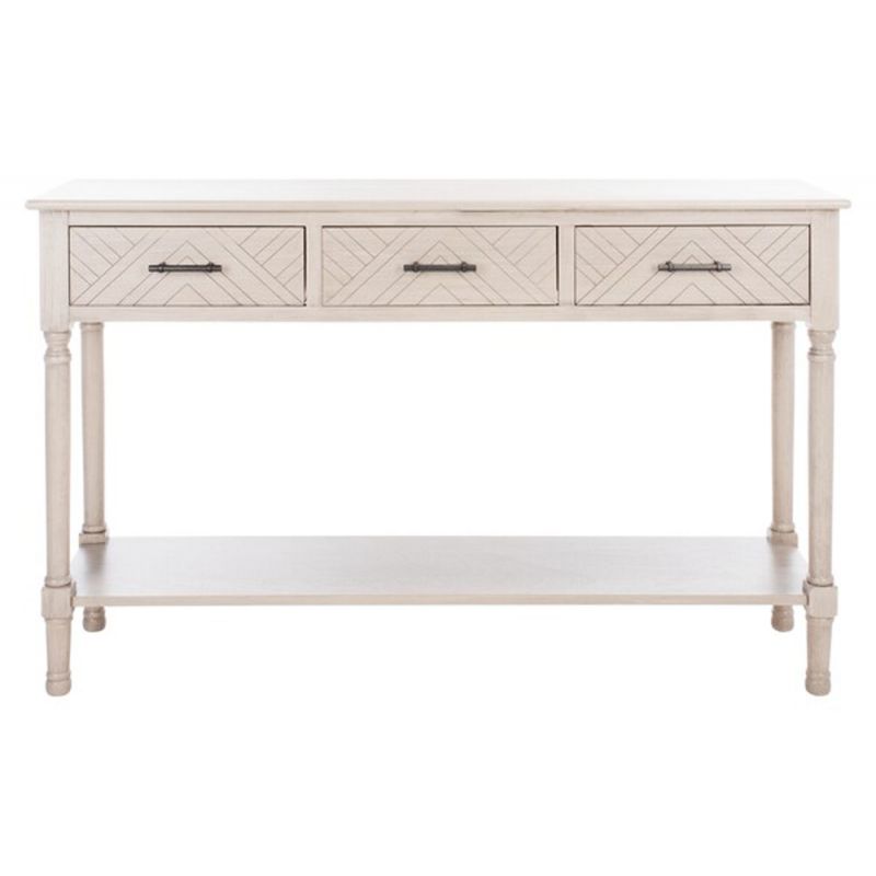 Safavieh - Peyton 3 Drawer Console Table - Greige - CNS5705D