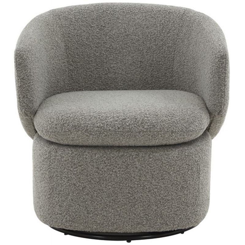Safavieh - Couture - Phyllis Boucle Swivel Chair - Grey - SFV4816C