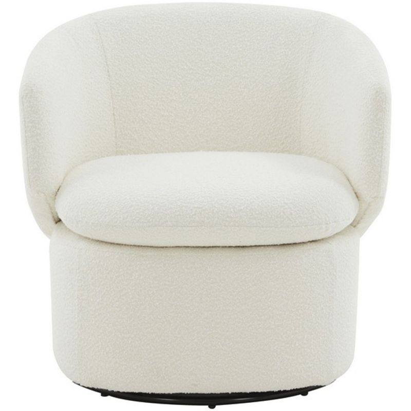 Safavieh - Couture - Phyllis Boucle Swivel Chair - Ivory - SFV4816A