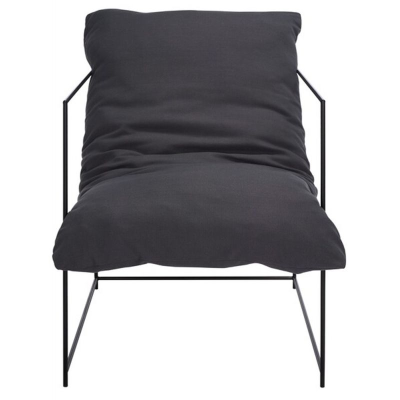 Safavieh - Portland Pillow Top Acct Chair - Grey - Black - ACH4511C