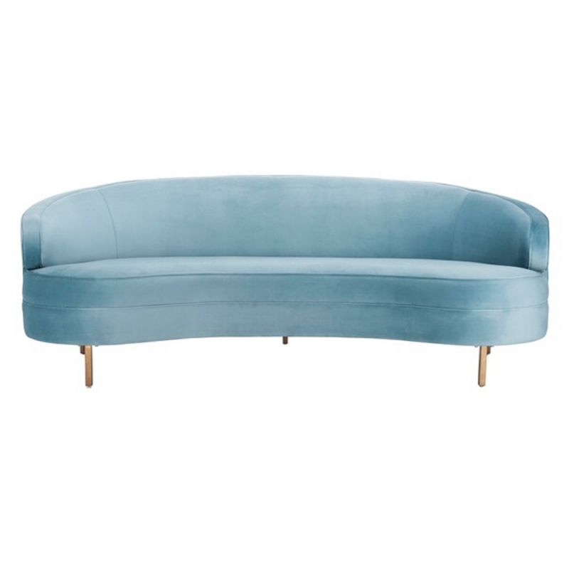 Safavieh - Couture - Primrose Curved Sofa - Light Blue - SFV4715B