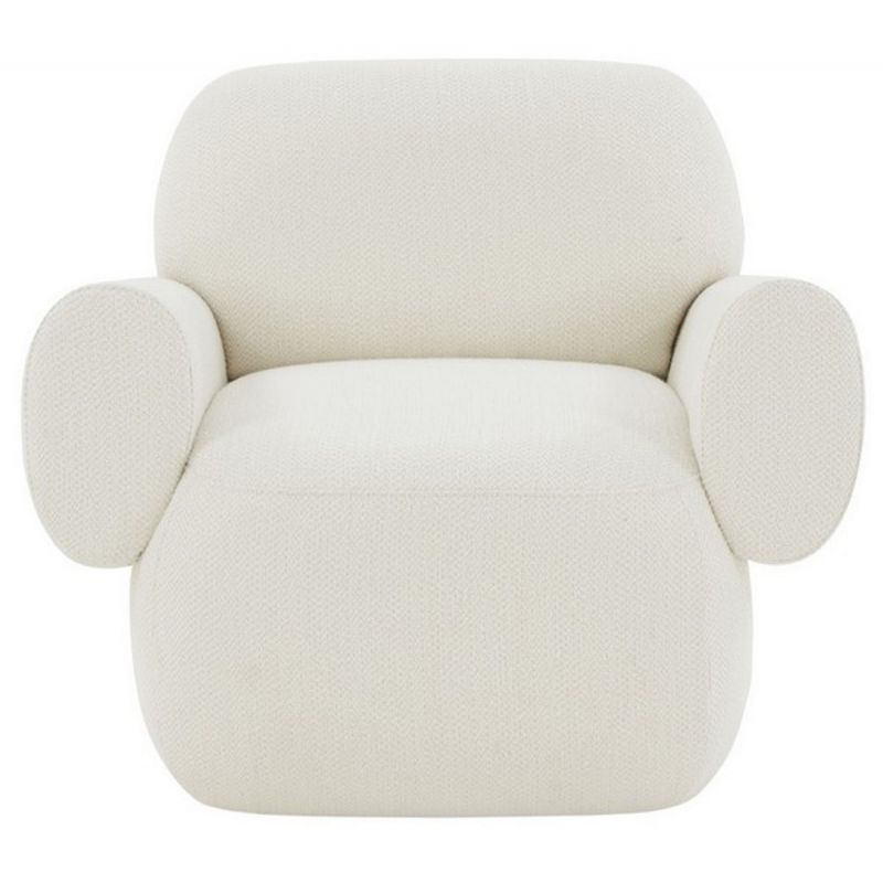 Safavieh - Couture - Pryce Upholstered Accent Chair - Ivory - SFV5096A