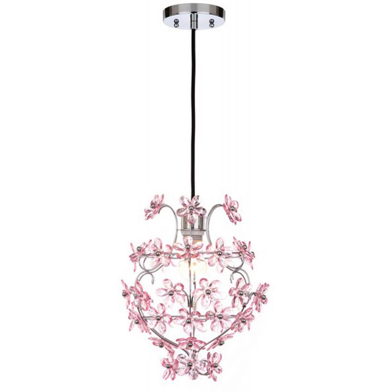 Safavieh - Raz Floral Pendant Lamp - Chrome - LIT4487A