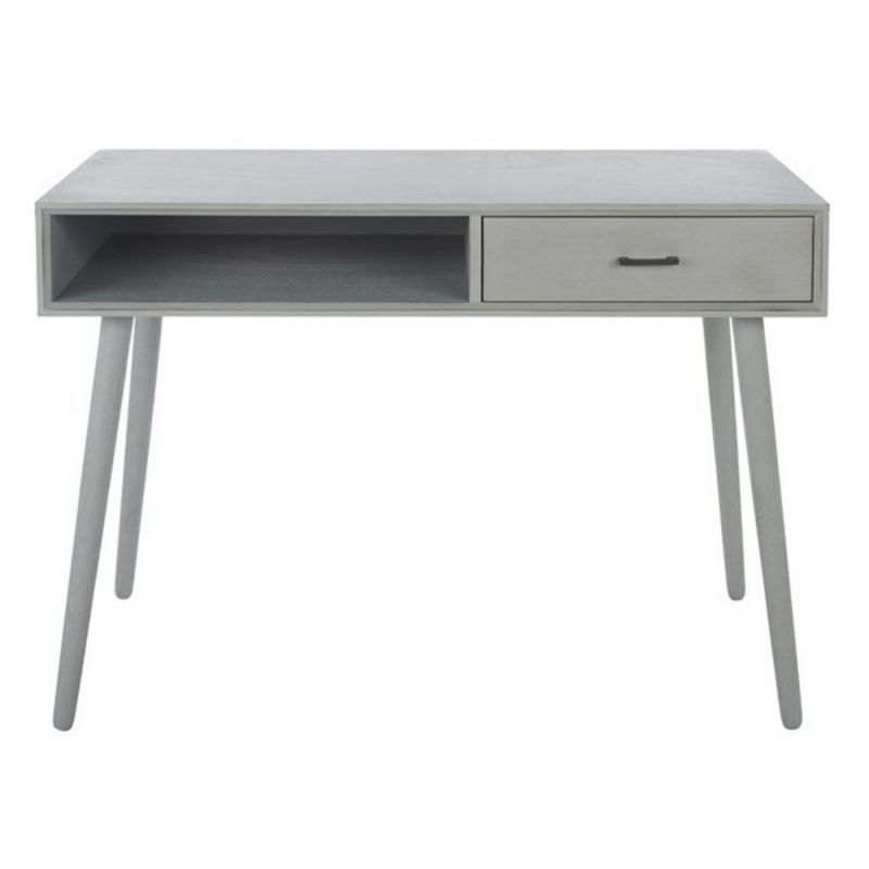 Safavieh - Remy 1 Drawer Writing  Desk - Distressed Grey - DSK5700D