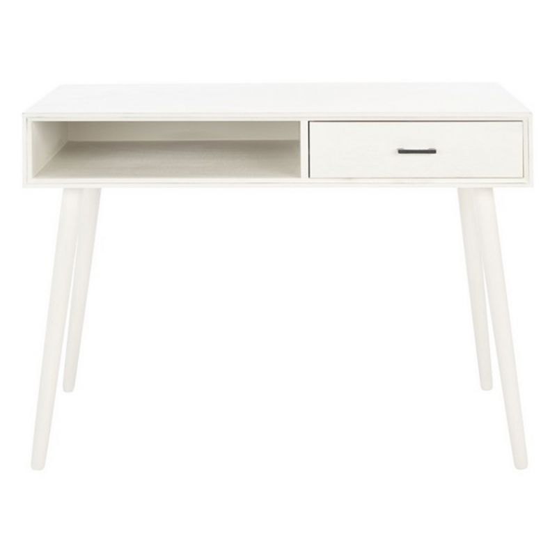 Safavieh - Remy 1 Drawer Writing  Desk - Distressed White  - DSK5700A