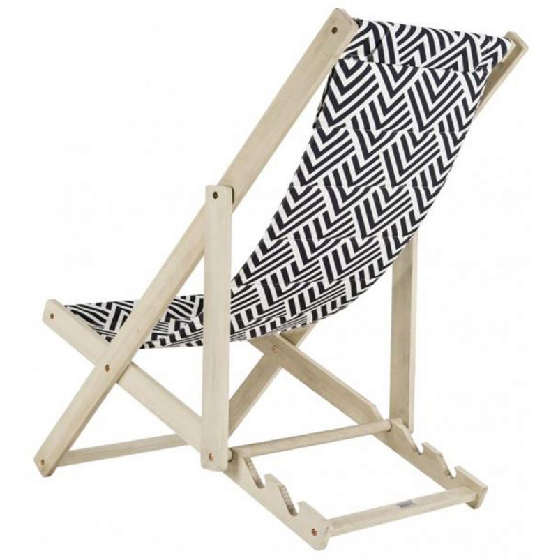 Safavieh - Rive Sling Chair - Navy - White - PAT7039A