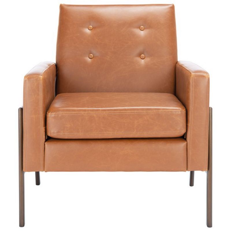 Safavieh - Roald Sofa Accent Chair - Light Brown - Antique Coffee - ACH6209C