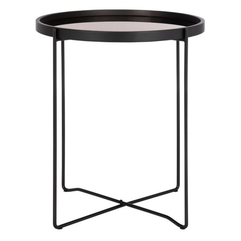 Safavieh - Ruby Small Tray Accent Table - Rose Gold - Black - ACC4206A