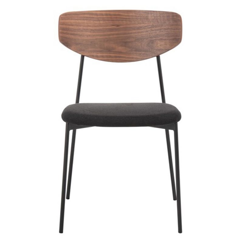 Safavieh - Ryker Dining Chair - Walnut - Black  (Set of 2) - DCH3007A-SET2