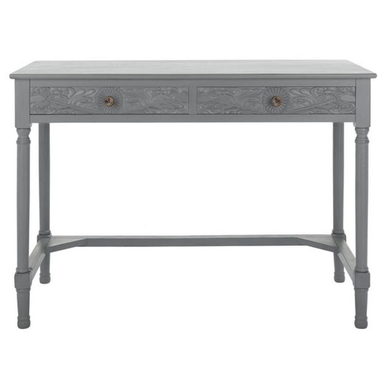 Safavieh - Ryleigh 2 Drawer Desk - Distressed Grey - DSK5706B